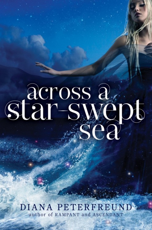 Across A Star-Swept Sea by Diana Peterfreund  Add to Goodreads Centuries after wars nearly destroyed civilization, the two islands of New Pacifica stand alone, a terraformed paradise where even the Reduction—the devastating brain disorder that sparked the wars—is a distant memory. Yet on the isle of Galatea, an uprising against the ruling aristocrats has turned deadly. The revolutionaries’ weapon is a drug that damages their enemies’ brains, and the only hope is rescue by a mysterious spy known as the Wild Poppy. On the neighboring island of Albion, no one suspects that the Wild Poppy is actually famously frivolous aristocrat Persis Blake. The teenager uses her shallow, socialite trappings to hide her true purpose: her gossipy flutternotes are encrypted plans, her pampered sea mink is genetically engineered for spying, and her well-publicized new romance with handsome Galatean medic Justen Helo… is her most dangerous mission ever. Though Persis is falling for Justen, she can’t risk showing him her true self, especially once she learns he’s hiding far more than simply his disenchantment with his country’s revolution and his undeniable attraction to the silly socialite he’s pretending to love. His darkest secret could plunge both islands into a new dark age, and Persis realizes that when it comes to Justen Helo, she’s not only risking her heart, she’s risking the world she’s sworn to protect. In this thrilling adventure inspired by The Scarlet Pimpernel, Diana Peterfreund creates an exquisitely rendered world where nothing is as it seems and two teens with very different pasts fight for a future only they dare to imagine.