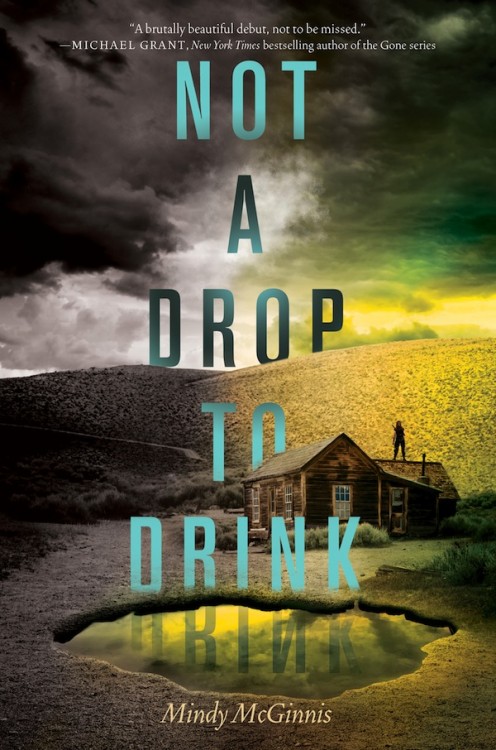 Not a Drop to Drink by Mindy McGinnis Add to Goodreads Regret was for people with nothing to defend, people who had no water.  Lynn knows every threat to her pond: drought, a snowless winter, coyotes, and, most importantly, people looking for a drink. She makes sure anyone who comes near the pond leaves thirsty, or doesn't leave at all. Confident in her own abilities, Lynn has no use for the world beyond the nearby fields and forest. Having a life means dedicating it to survival, and the constant work of gathering wood and water. Having a pond requires the fortitude to protect it, something Mother taught her well during their quiet hours on the rooftop, rifles in hand. But wisps of smoke on the horizon mean one thing: strangers. The mysterious footprints by the pond, nighttime threats, and gunshots make it all too clear Lynn has exactly what they want, and they won’t stop until they get it…. With evocative, spare language and incredible drama, danger, and romance, debut author Mindy McGinnis depicts one girl’s journey in a barren world not so different than our own.