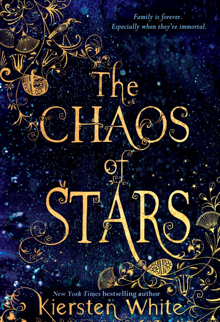 The Chaos of Stars by Kiersten White Add to Goodreads  Isadora’s family is seriously screwed up. Of course, as the human daughter of Egyptian gods, that pretty much comes with the territory. She’s also stuck with parents who barely notice her, and a house full of relatives who can’t be bothered to remember her name. After all, they are going to be around forever—and she’s a mere mortal. Isadora’s sick of living a life where she’s only worthy of a passing glance, and when she has the chance to move to San Diego with her brother, she jumps on it. But Isadora’s quickly finding that a “normal” life comes with plenty of its own epic complications—and that there’s no such thing as a clean break when it comes to family. Much as she wants to leave her past behind, she can’t shake the ominous dreams that foretell destruction for her entire family. When it turns out there may be truth in her nightmares, Isadora has to decide whether she can abandon her divine heritage after all.