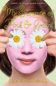 My Summer of Pink & Green by Lisa Greenwald Goodreads | Purchase  At the end of My Life in Pink & Green, Lucy Desberg had just won the grant that would save her family’s pharmacy—and turn it into a modern eco-spa. Now it’s summer, and the work has begun in earnest. Lucy figures that with the spa opening and her sister, Claudia, home, she’ll have a great summer. But her sister brings a new boyfriend, and their investor brings his extremely irritating daughter, Bevin. Plus there’s a new spa coordinator in charge of the plans, and so Lucy finds herself at loose ends. What’s a girl to do? A makeover, of course. But this time Lucy’s makeover skills might not smooth over the cracks in her happy family . . .