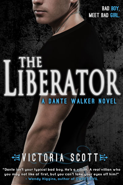 The Liberator (Dante Walker #2) by Victoria Scott Entangled Teen/September 2013 Goodreads Bad boy, meet bad girl. Dante has a shiny new cuff wrapped around his ankle, and he doesn't like that mess one bit. His new accessory comes straight from Big Guy himself and marks the former demon as a liberator. Despite his gritty past and bad boy ways, Dante Walker has been granted a second chance. When Dante is given his first mission as a liberator to save the soul of seventeen-year-old Aspen, he knows he’s got this. But Aspen reminds him of the rebellious life he used to live and is making it difficult to resist sinful temptations. Though Dante is committed to living clean for his girlfriend Charlie, this dude’s been a playboy for far too long…and old demons die hard.  With Charlie becoming the girl she was never able to be pre-makeover and Aspen showing him how delicious it feels to embrace his inner beast, Dante will have to go somewhere he never thought he’d return to in order to accomplish the impossible: save the girl he’s been assigned to, and keep the girl he loves.