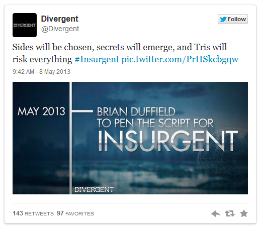 Divergent tweet