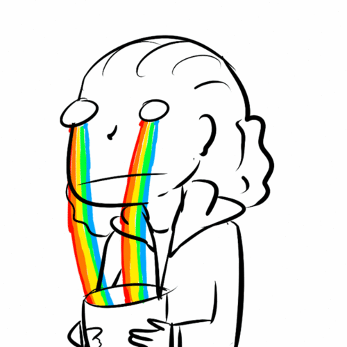 crying rainbow